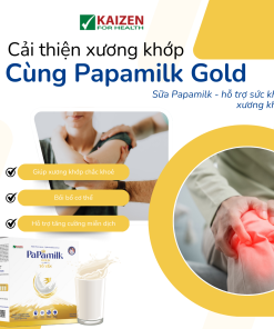 Sữa non tổ yến Papamilk Gold hỗ trợ xương khớp (24gói x 32g)