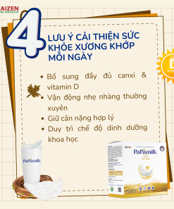 Sữa non tổ yến Papamilk Gold hỗ trợ xương khớp (24gói x 32g)
