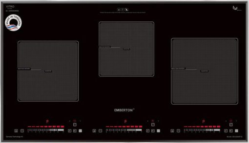 Bếp điện từ 3 vùng nấu hình chữ nhật Emberton EB 3680RTG