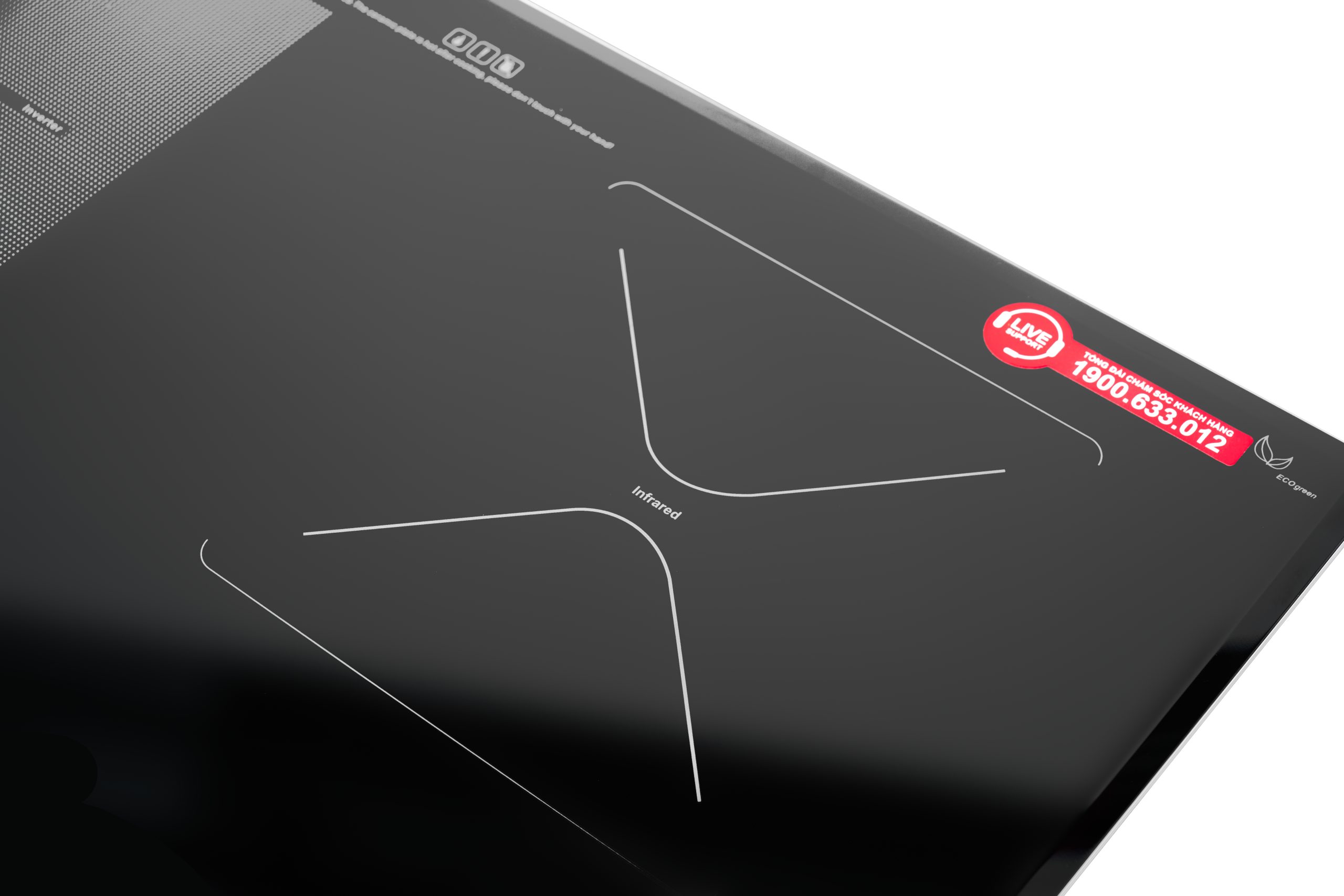 Bếp 1 từ 1 hồng ngoại 2 vùng nấu Emberton EB 188IC