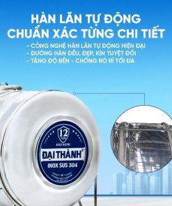 Bồn inox Đại Thành 304 ngang 2500l ĐK 1170 (Phân phối từ Kon Tum trở vào khu vực phía Nam)