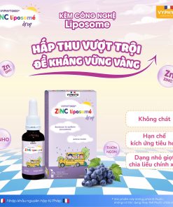 Thực phẩm bảo vệ sức khỏe VYPHYTOKID ZINC liposomé drop hỗ trợ bổ sung kẽm