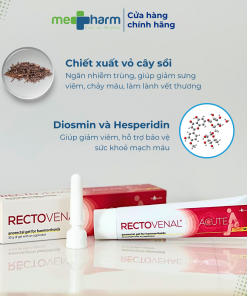 Gel bôi trĩ RECTOVENAL®ACUTE (Tuýp 30g)