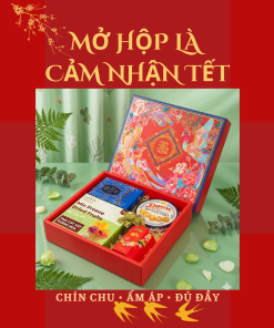 Hộp Quà Khai Trương Cao Cấp Thaoco – Tâm Phúc 5 | Set quà khai lộc đầu năm cho doanh nghiệp và gia đình (kèm túi đẹp)