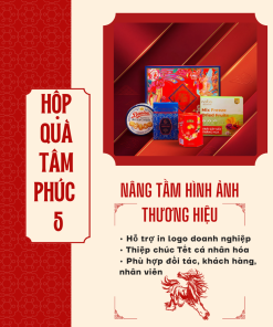 Hộp Quà Khai Trương Cao Cấp Thaoco – Tâm Phúc 5 | Set quà khai lộc đầu năm cho doanh nghiệp và gia đình (kèm túi đẹp)