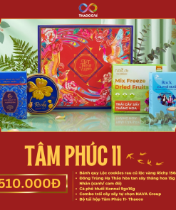 Hộp Quà Khai Trương Cao Cấp Thaoco – Tâm Phúc 11 | Set quà khai lộc đầu năm cho doanh nghiệp và gia đình (kèm túi đẹp)