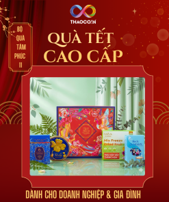 Hộp Quà Khai Trương Cao Cấp Thaoco – Tâm Phúc 11 | Set quà khai lộc đầu năm cho doanh nghiệp và gia đình (kèm túi đẹp)