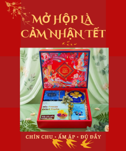 Hộp Quà Khai Trương Cao Cấp Thaoco – Tâm Phúc 11 | Set quà khai lộc đầu năm cho doanh nghiệp và gia đình (kèm túi đẹp)