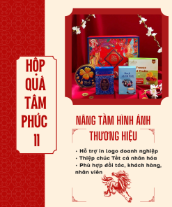 Hộp Quà Khai Trương Cao Cấp Thaoco – Tâm Phúc 11 | Set quà khai lộc đầu năm cho doanh nghiệp và gia đình (kèm túi đẹp)