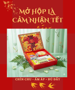 Hộp Quà Khai Trương Cao Cấp Thaoco – Tâm Phúc 4 | Set quà khai lộc đầu năm cho doanh nghiệp và gia đình (kèm túi đẹp)