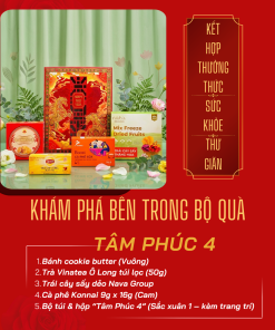Hộp Quà Khai Trương Cao Cấp Thaoco – Tâm Phúc 4 | Set quà khai lộc đầu năm cho doanh nghiệp và gia đình (kèm túi đẹp)