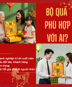 Hộp Quà Khai Trương Cao Cấp Thaoco – Tâm Phúc 12 | Set quà khai lộc đầu năm cho doanh nghiệp và gia đình (kèm túi đẹp)