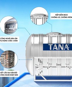 Bồn inox Tân Á ngang 4500l ĐK 1340 (Phân phối từ khu vực Bình Định trở ra phía Bắc)