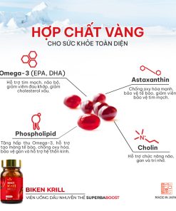 Thực phẩm bảo vệ sức khỏe BIKEN KRILL (Bổ sung Omega-3 nhuyễn thể)