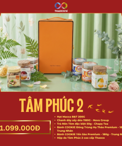 Hộp Quà Khai Trương Cao Cấp Thaoco – Tâm Phúc 2 | Set quà khai lộc đầu năm cho doanh nghiệp và gia đình (kèm túi đẹp)