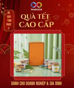 Hộp Quà Khai Trương Cao Cấp Thaoco – Tâm Phúc 2 | Set quà khai lộc đầu năm cho doanh nghiệp và gia đình (kèm túi đẹp)