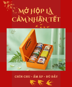 Hộp Quà Khai Trương Cao Cấp Thaoco – Tâm Phúc 2 | Set quà khai lộc đầu năm cho doanh nghiệp và gia đình (kèm túi đẹp)
