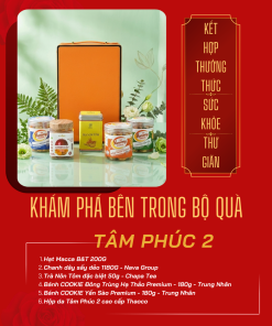 Hộp Quà Khai Trương Cao Cấp Thaoco – Tâm Phúc 2 | Set quà khai lộc đầu năm cho doanh nghiệp và gia đình (kèm túi đẹp)