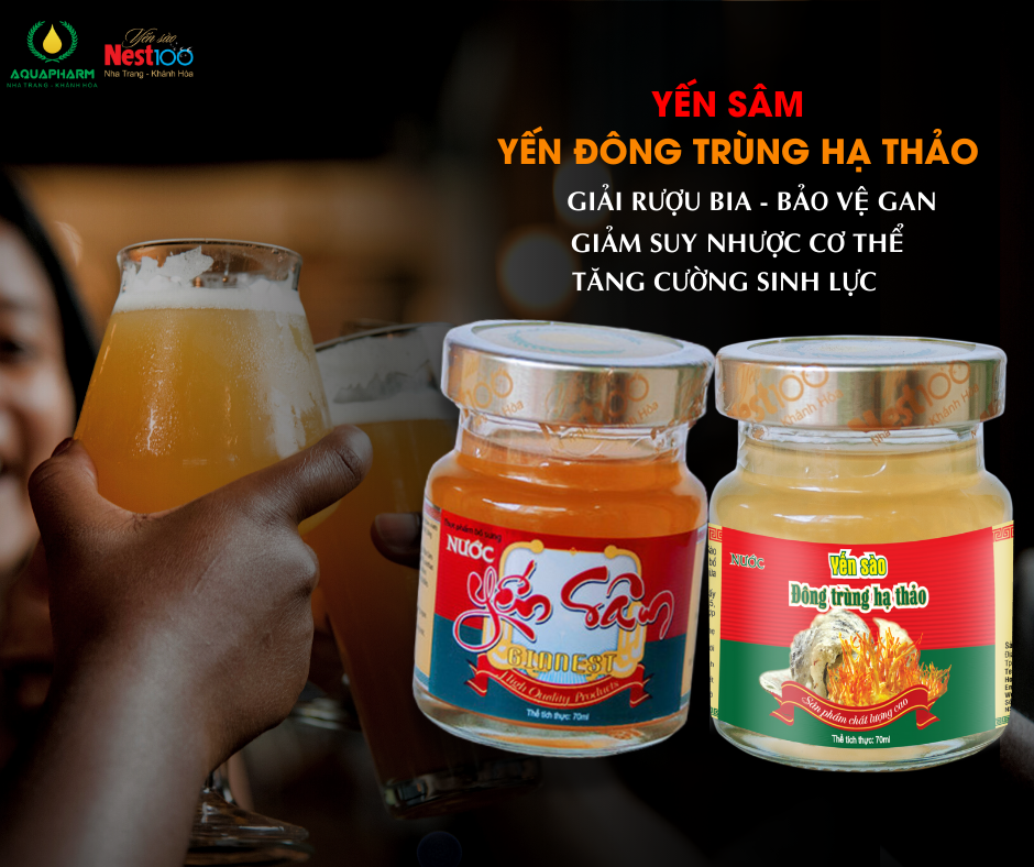 Nước Yến sào Đông trùng hạ thảo Nest100 – Có đường (70ml)