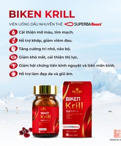 Thực phẩm bảo vệ sức khỏe BIKEN KRILL (Bổ sung Omega-3 nhuyễn thể)