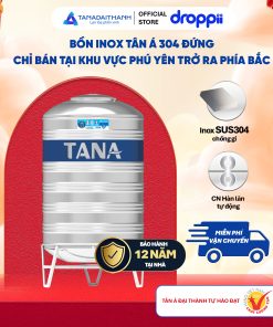 Bồn inox Tân Á đứng 3000l ĐK 1140 (Phân phối từ khu vực Bình Định trở ra phía Bắc)