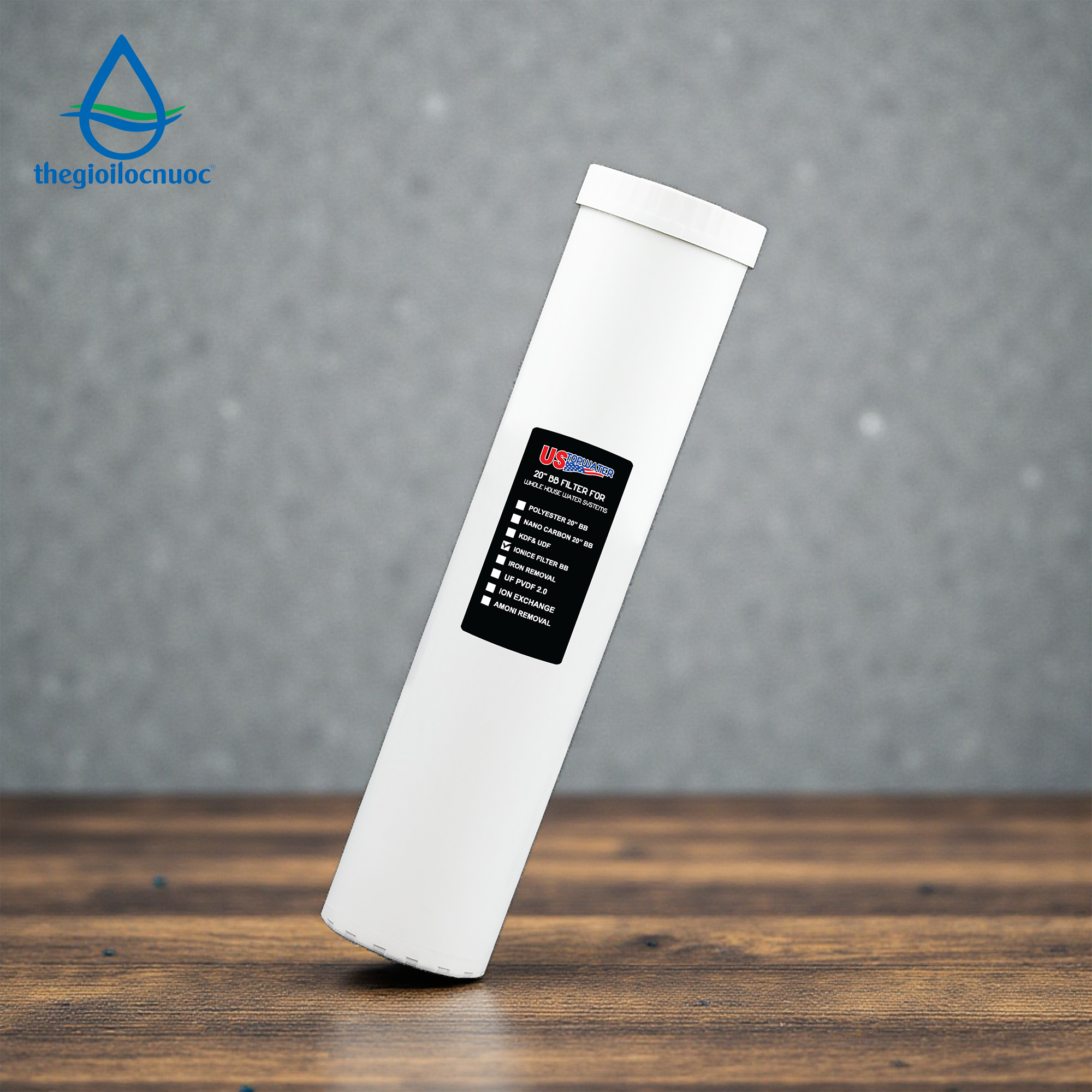 Lõi lọc IONICE 20” béo USTOPWATER – USA, model: F-4520IC