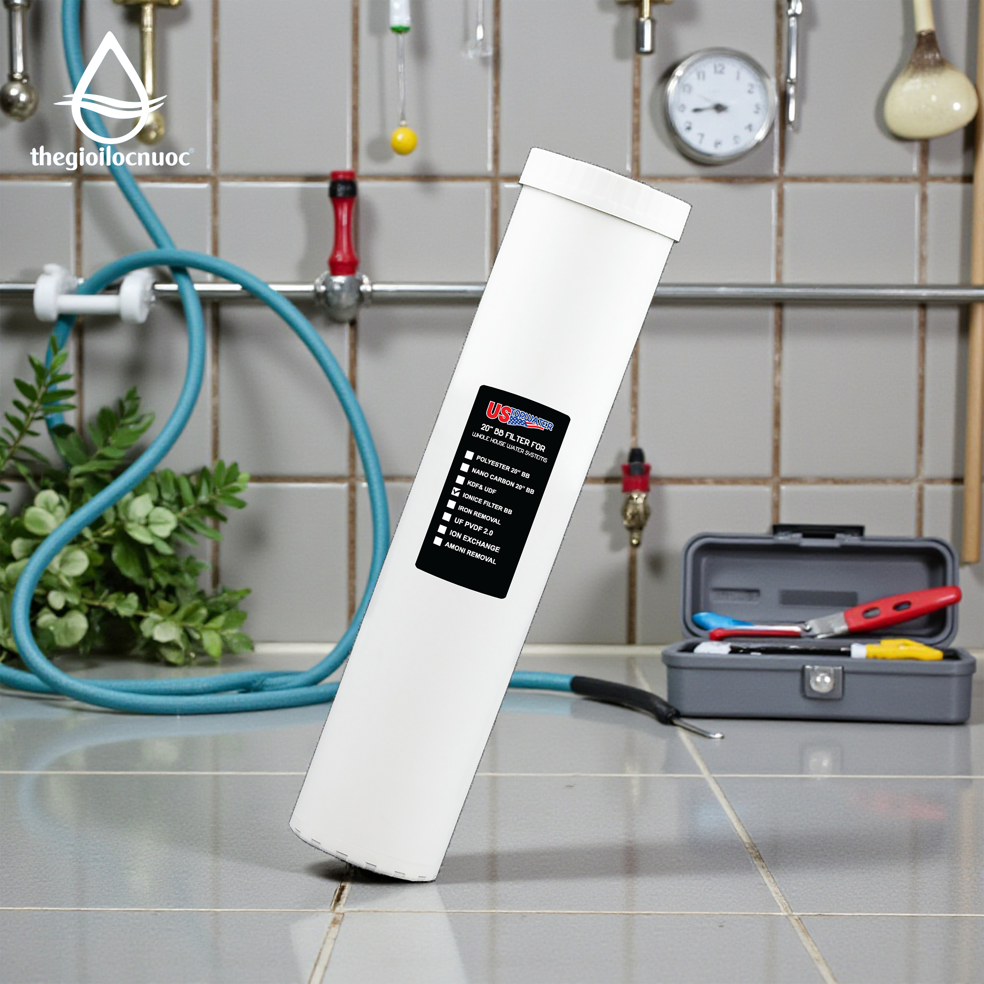 Lõi lọc IONICE 20” béo USTOPWATER – USA, model: F-4520IC