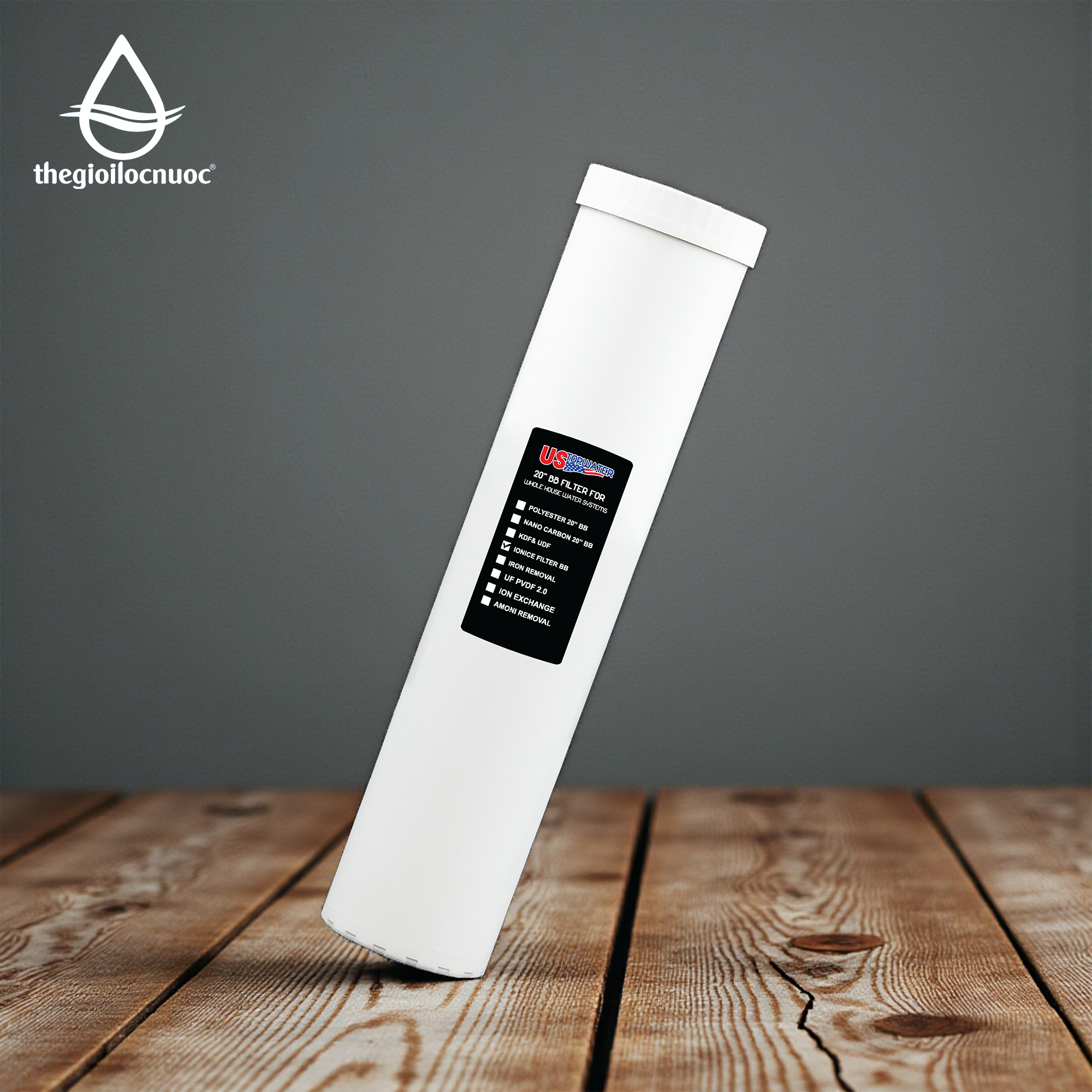 Lõi lọc IONICE 20” béo USTOPWATER – USA, model: F-4520IC