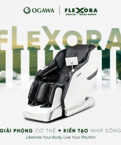 Ghế massage FLEXORA (OG-6290), màu trắng, hiệu Ogawa
