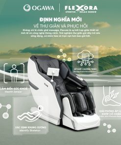Ghế massage FLEXORA (OG-6290), màu trắng, hiệu Ogawa