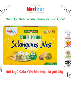 Bột ngũ cốc Yến sào Nest100 (10 gói x 25g)