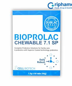 Viên nhai bổ sung lợi khuẩn Bioprolac chewable 7.1 SP (Hộp 60 viên)