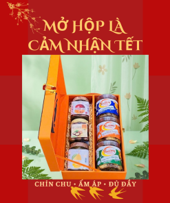 Hộp Quà Khai Trương Cao Cấp Thaoco – Tâm Phúc 7 | Set quà khai lộc đầu năm cho doanh nghiệp và gia đình (kèm túi đẹp)