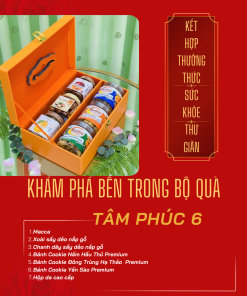 Hộp Quà Khai Trương Cao Cấp Thaoco – Tâm Phúc 7 | Set quà khai lộc đầu năm cho doanh nghiệp và gia đình (kèm túi đẹp)