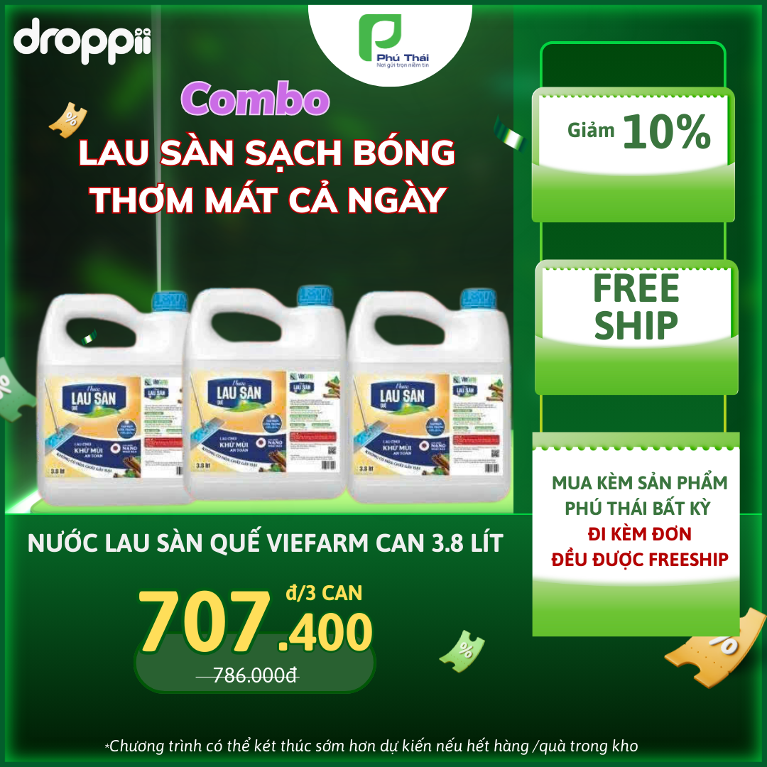Nước lau sàn quế VIEFARM 3,8L