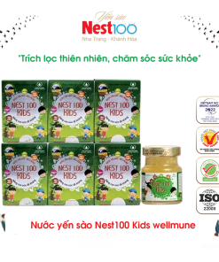 Nước Yến sào Wellmune Nest100 Kids – Nâng cao đề kháng (6 lọ)