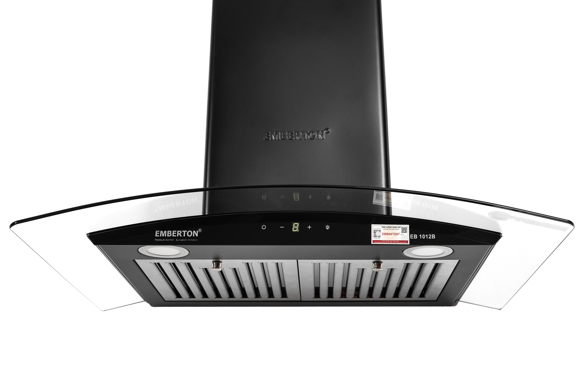 Máy hút mùi kính cong cảm ứng Emberton EB 1012B – 70cm