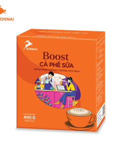 Cà phê sữa BOOST Konnai Coffee đậm đà chuẩn vị pha phin 25 gói/hộp