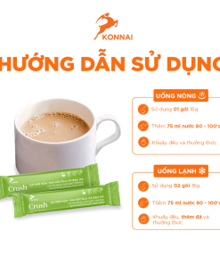 Cà phê hòa tan vị socola & bạc hà CRUSH Konnai Coffee 25 gói/hộp