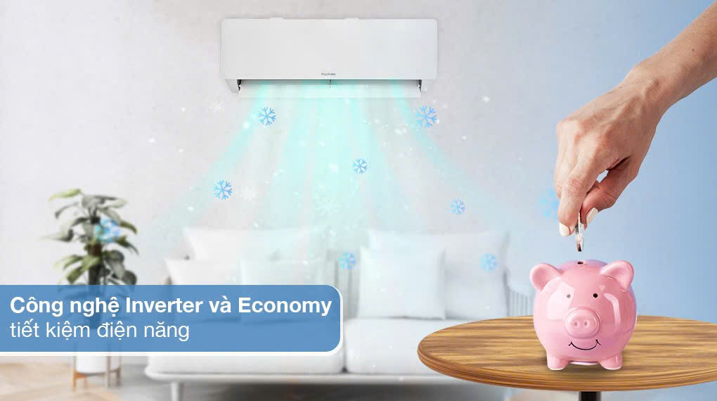 Máy lạnh Nagakawa Inverter 1 chiều 1 HP NIS-C09R2T28 9000BTU