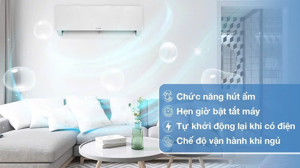 Máy lạnh Nagakawa Inverter 1 chiều 1 HP NIS-C09R2T28 9000BTU