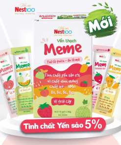 Yến thạch Meme Nest100 – Tinh chất yến sào (12 gói x 26g)