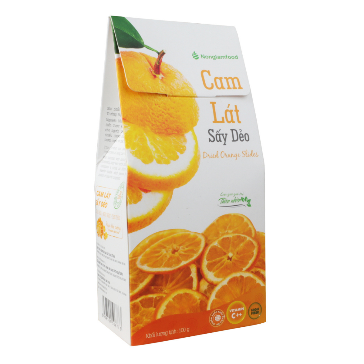 Cam lát sấy dẻo Nonglamfood – Hộp 100g
