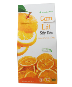 Cam lát sấy dẻo Nonglamfood – Hộp 100g