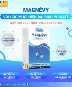Thực phẩm bảo vệ sức khỏe MAGNÉVY hỗ trợ bổ sung magie và vitamin B6 cho cơ thể
