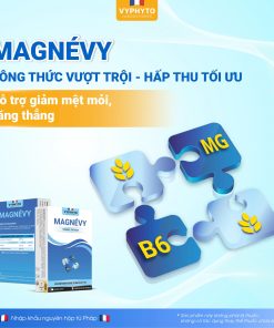 Thực phẩm bảo vệ sức khỏe MAGNÉVY hỗ trợ bổ sung magie và vitamin B6 cho cơ thể