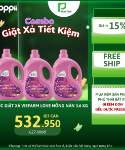 Nước giặt xả VIEFARM – Love Nồng Nàn 3,6kg