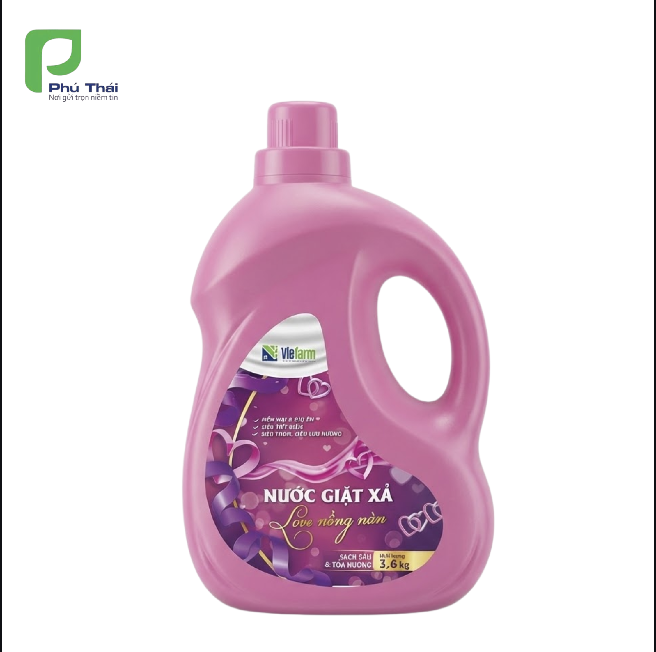 Nước giặt xả VIEFARM – Love Nồng Nàn 3,6kg