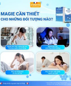 Thực phẩm bảo vệ sức khỏe MAGNÉVY hỗ trợ bổ sung magie và vitamin B6 cho cơ thể