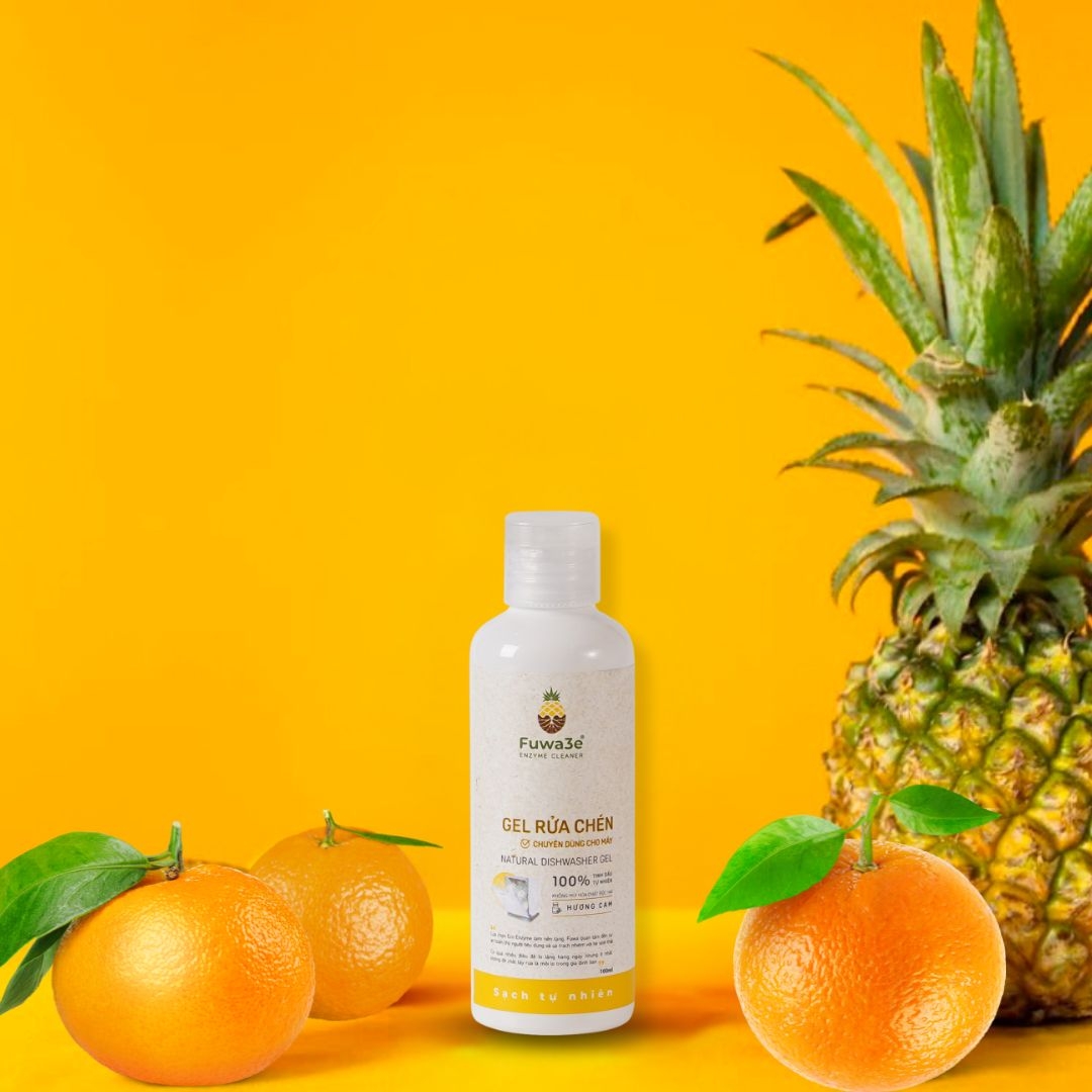 Gel rửa chén bát cho máy FUWA3E Enzyme sạch x2 2L